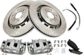 Front Brake Pad & Rotor Kit Ceramic Compatible with 2016-2018 Ford