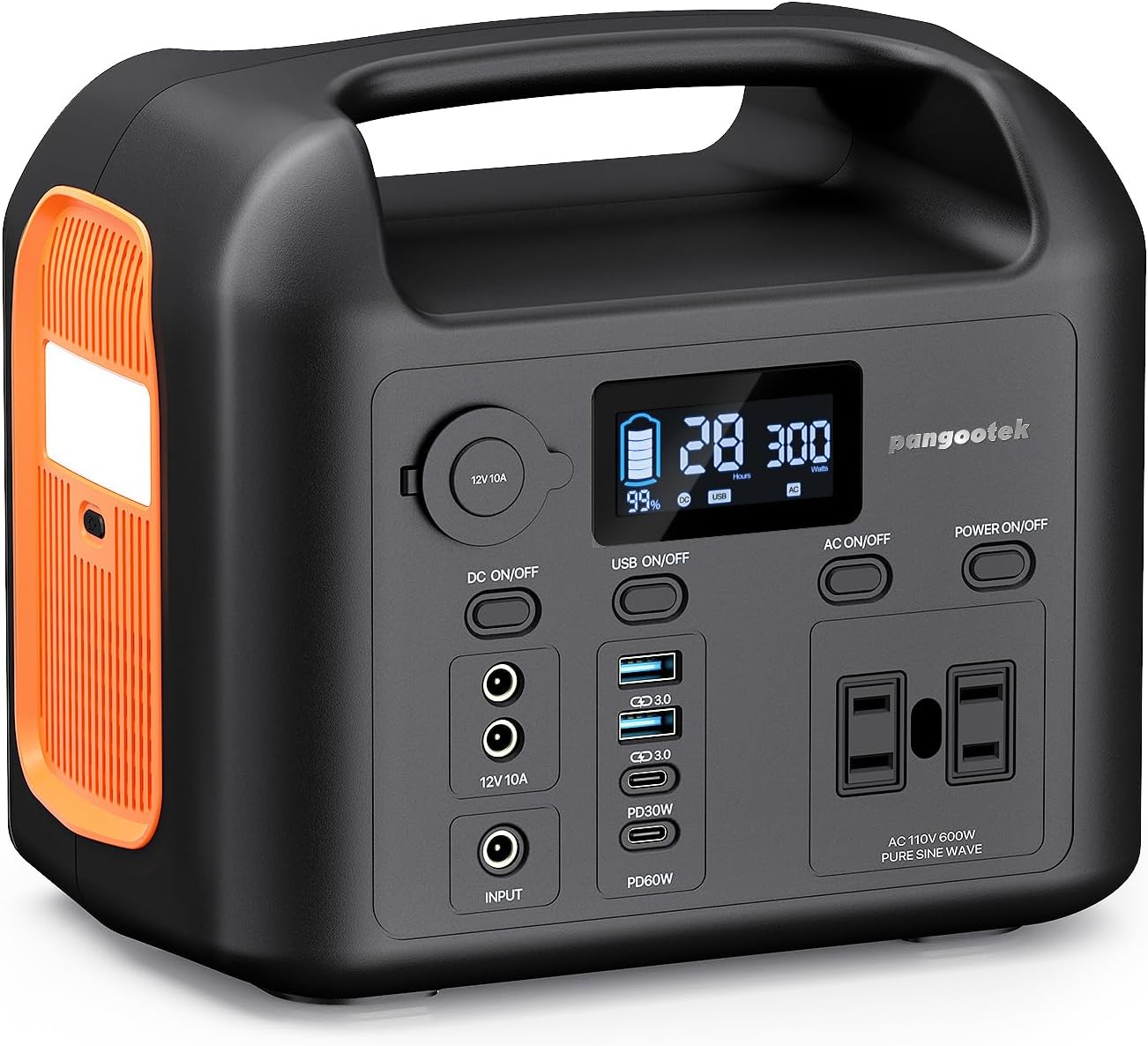 600W Portable Solar Backup Power Station