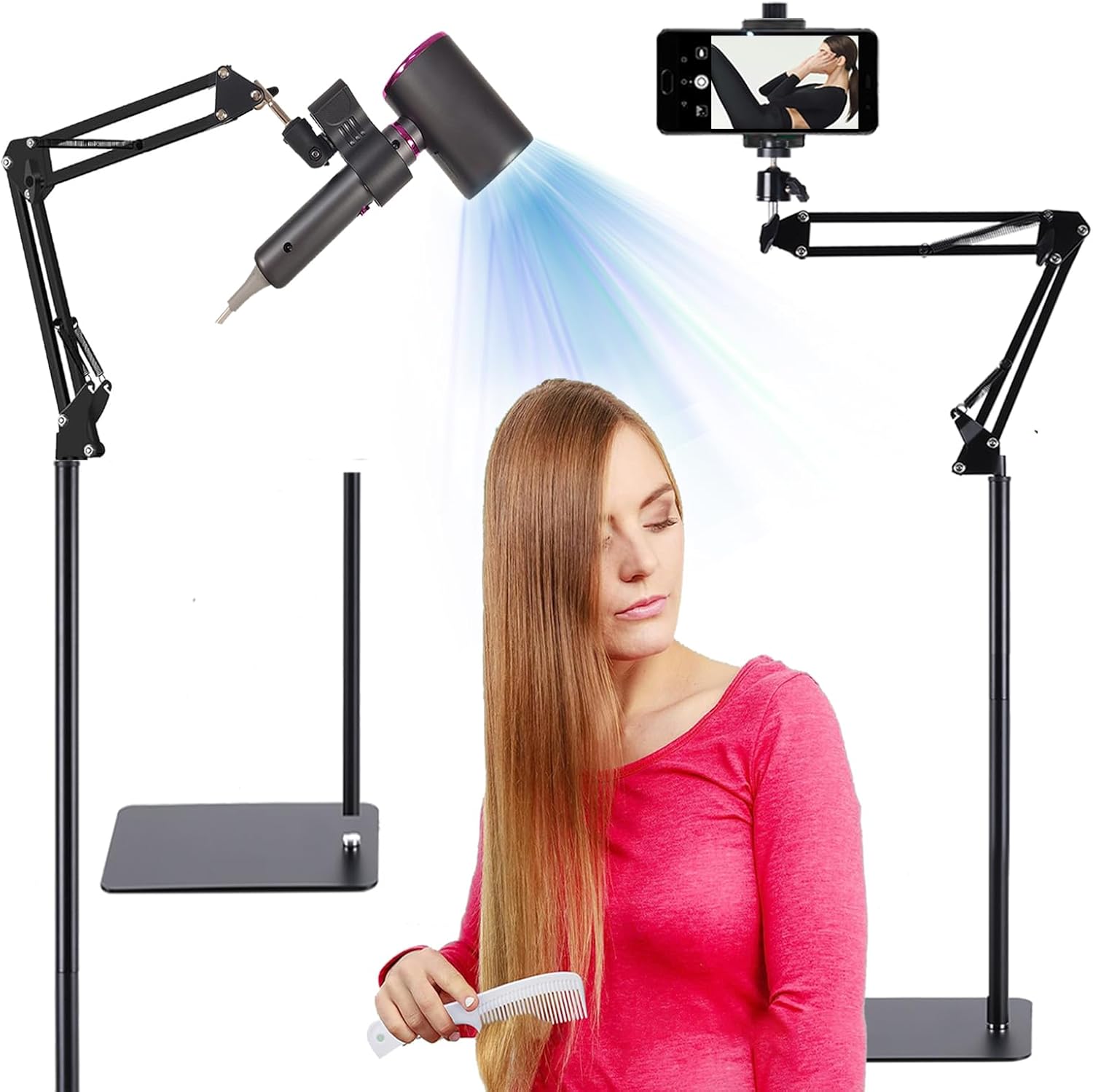 Hands-Free 360 Hair Dryer Stand - Style with Ease!