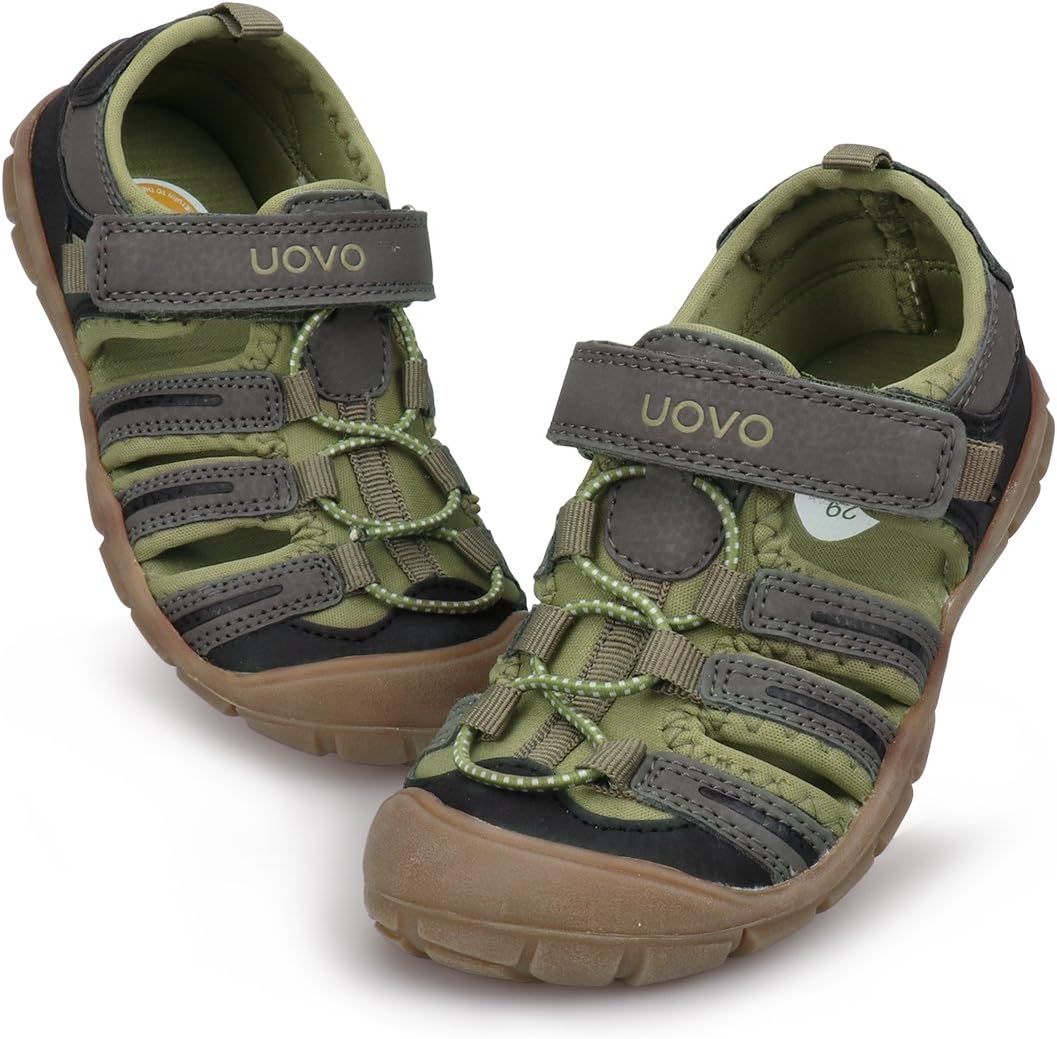 UOVO Boys Sandals for Hiking and Summer Activities - Quick-Drying