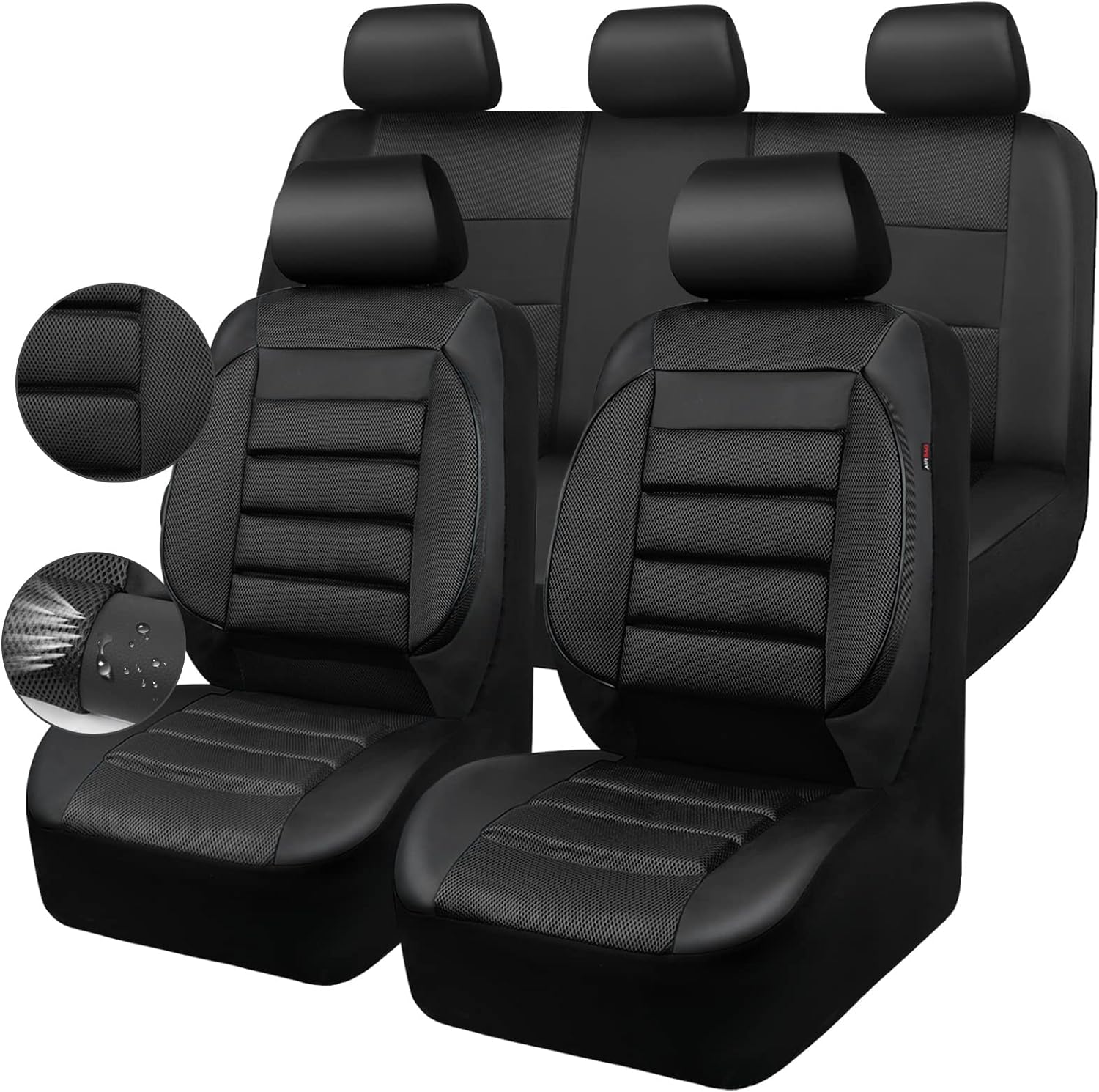 Breatherable Air Mesh Car Seat Covers Full Set for All Vehicles