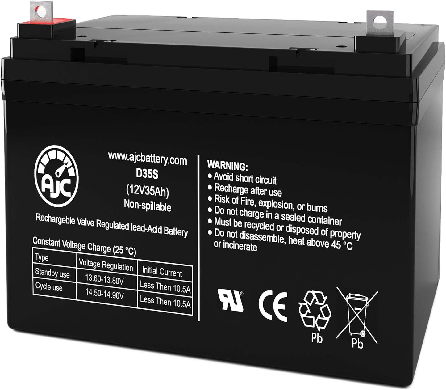 AJC Battery Replacement for MK MU-1 SLD A 12V 35Ah UPS Power