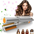Heated 2-in-1 Hair Style Tool Curling Wand and Straightener - Easy