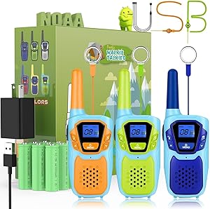 Walkie Talkies Rechargeable Long Range 2 Way Radios for Kids