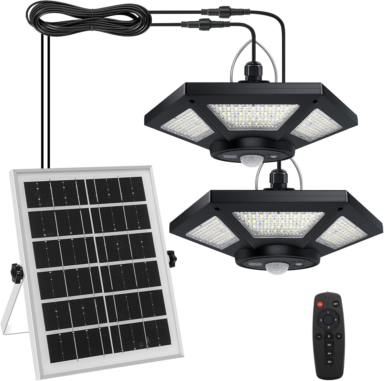 Aqonsie Solar Shed Light with 180LEDs for Indoor and Outdoor Use