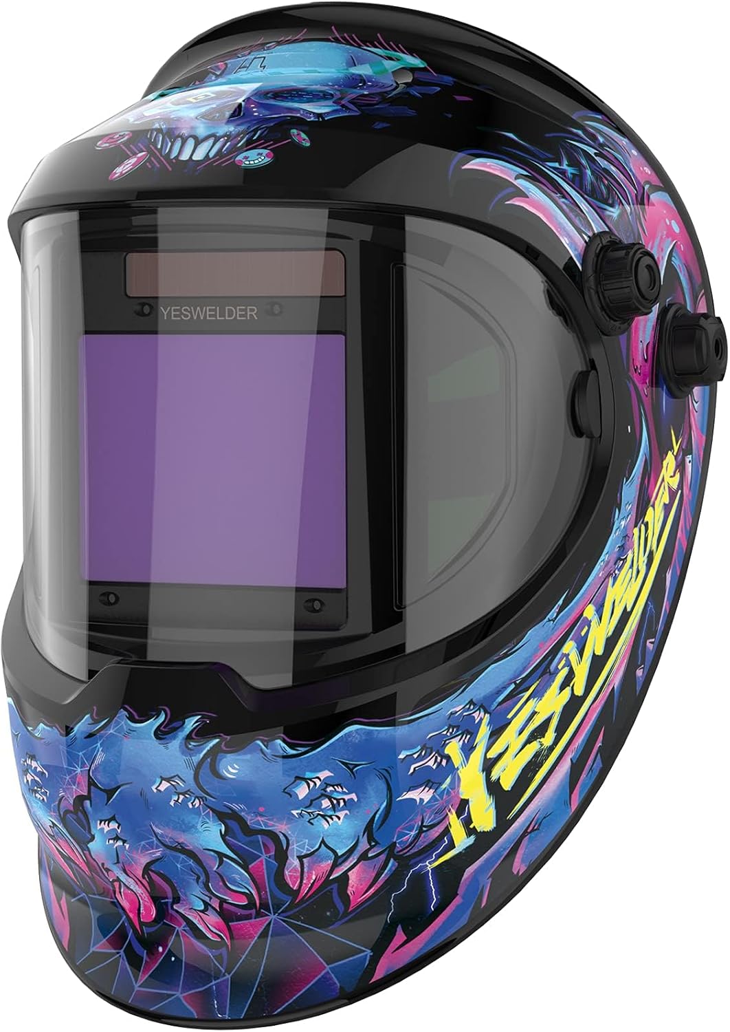 YESWELDER Auto Darkening Welding Helmet with Panoramic View