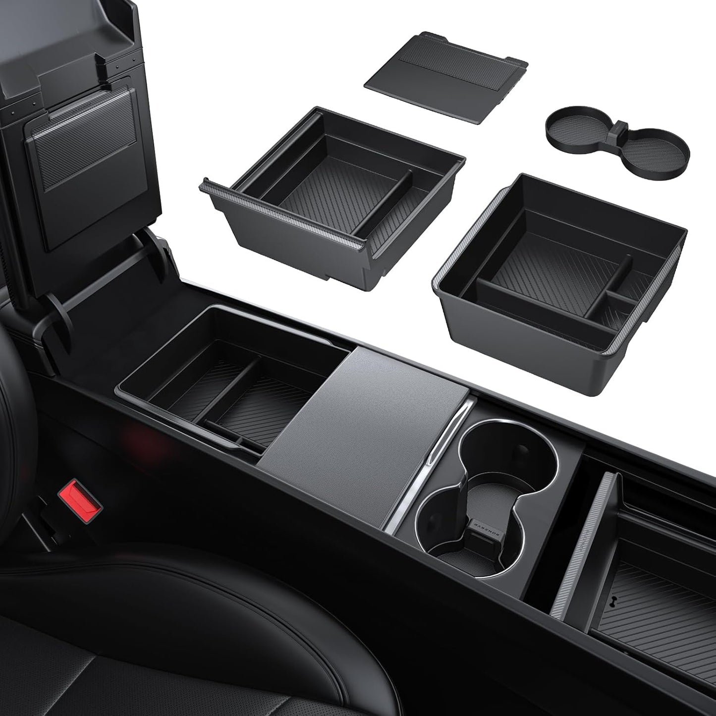 Tesla Model Y and Model 3 Center Console Organizer Tray Set