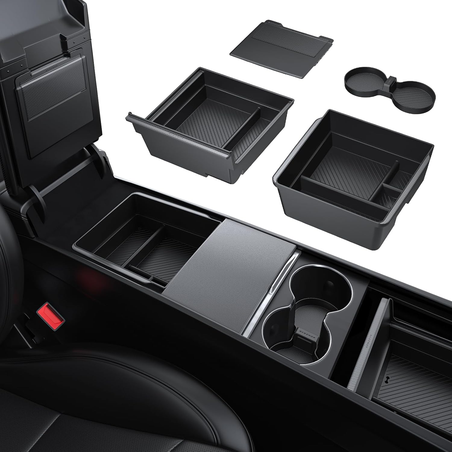 Tesla Model Y and Model 3 Center Console Organizer Tray Set