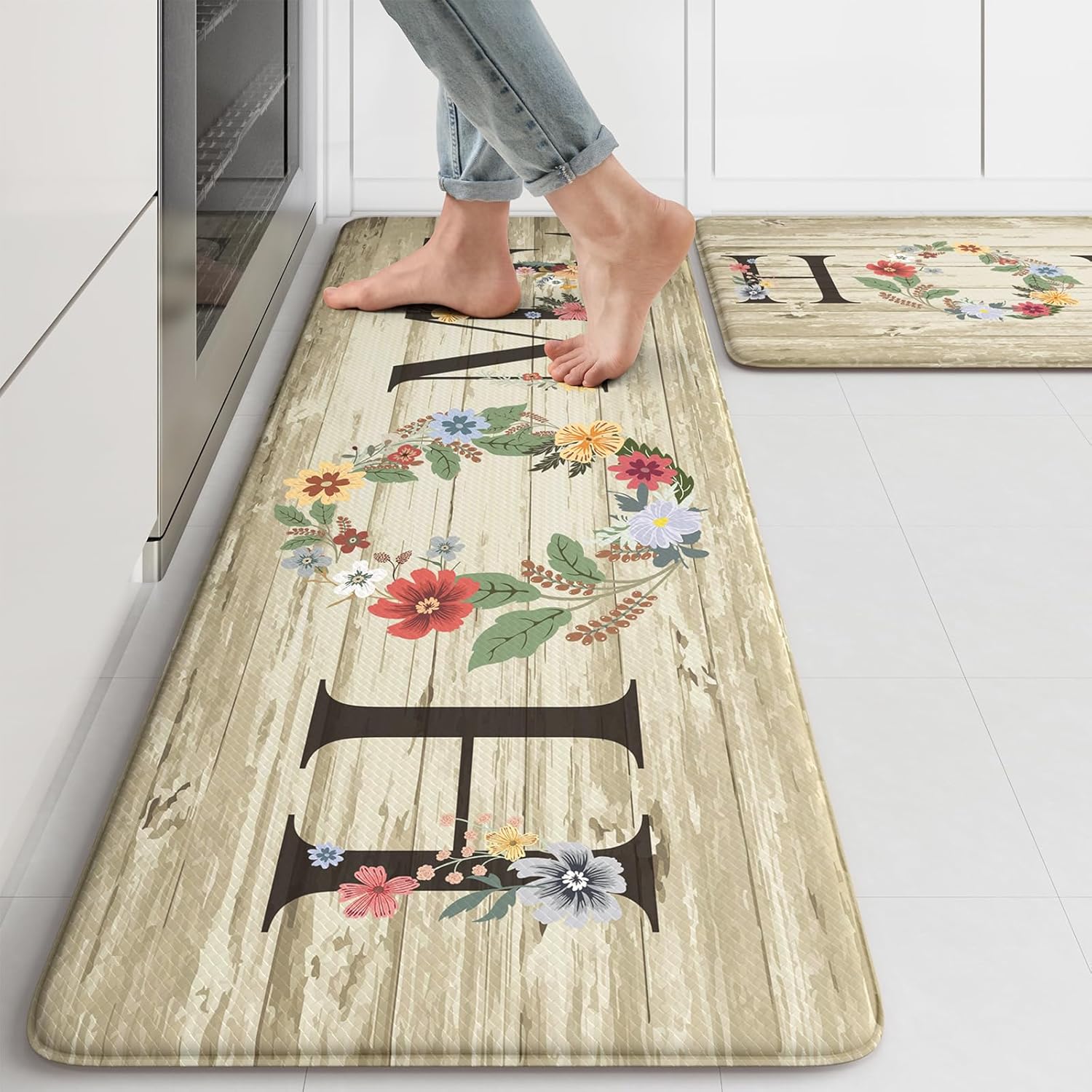 KIMODE Anti Fatigue Kitchen Mats for Comfort and Safety