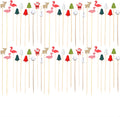 400 Holiday Bamboo Cocktail Picks - Festive Decor & Delight!