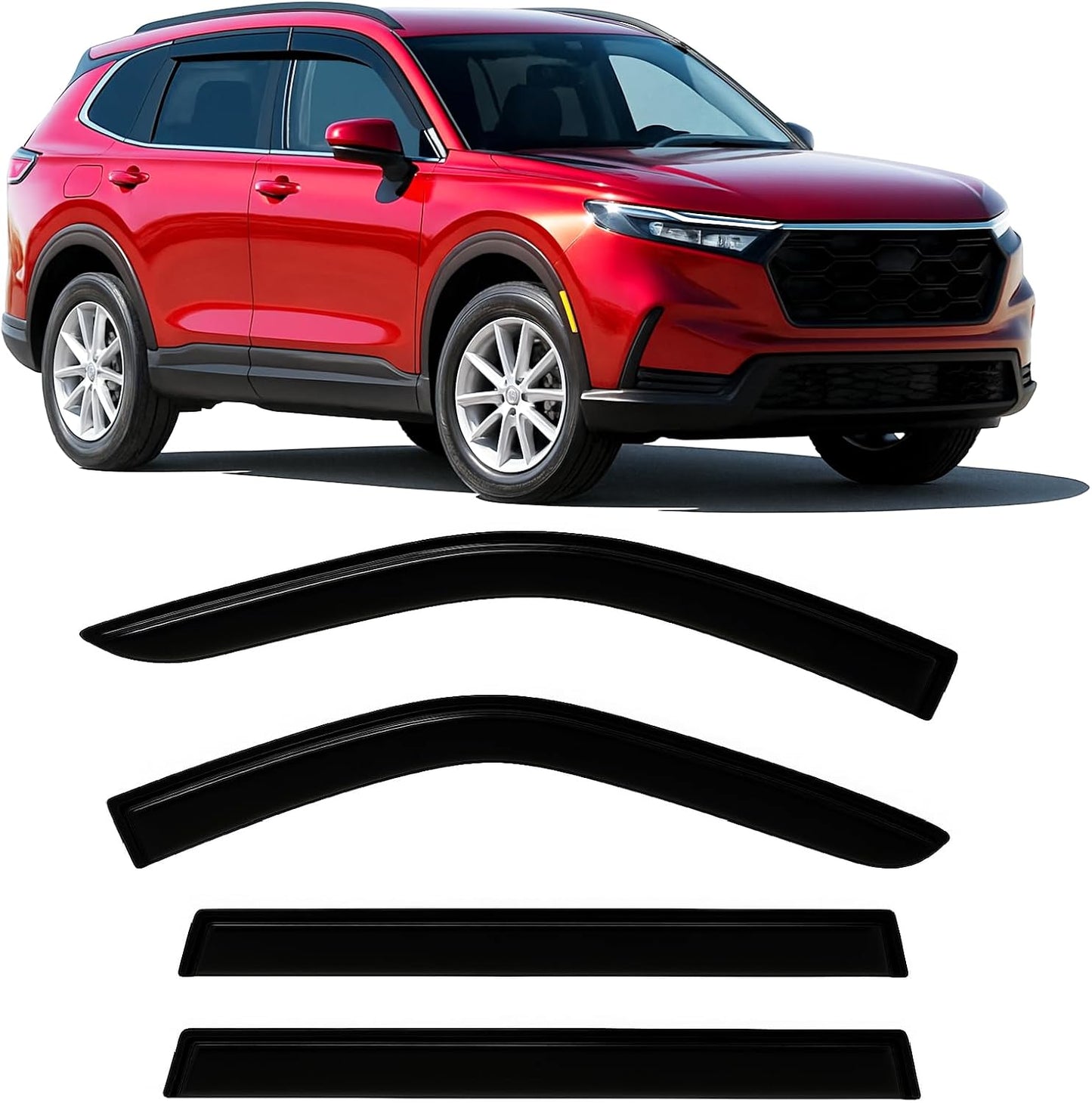 2023-2026 Tape-On Rain Guards for Honda CR-V Side Window Visors