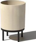 Veradek Demi Series Round Planter with Stand for Modern Decor