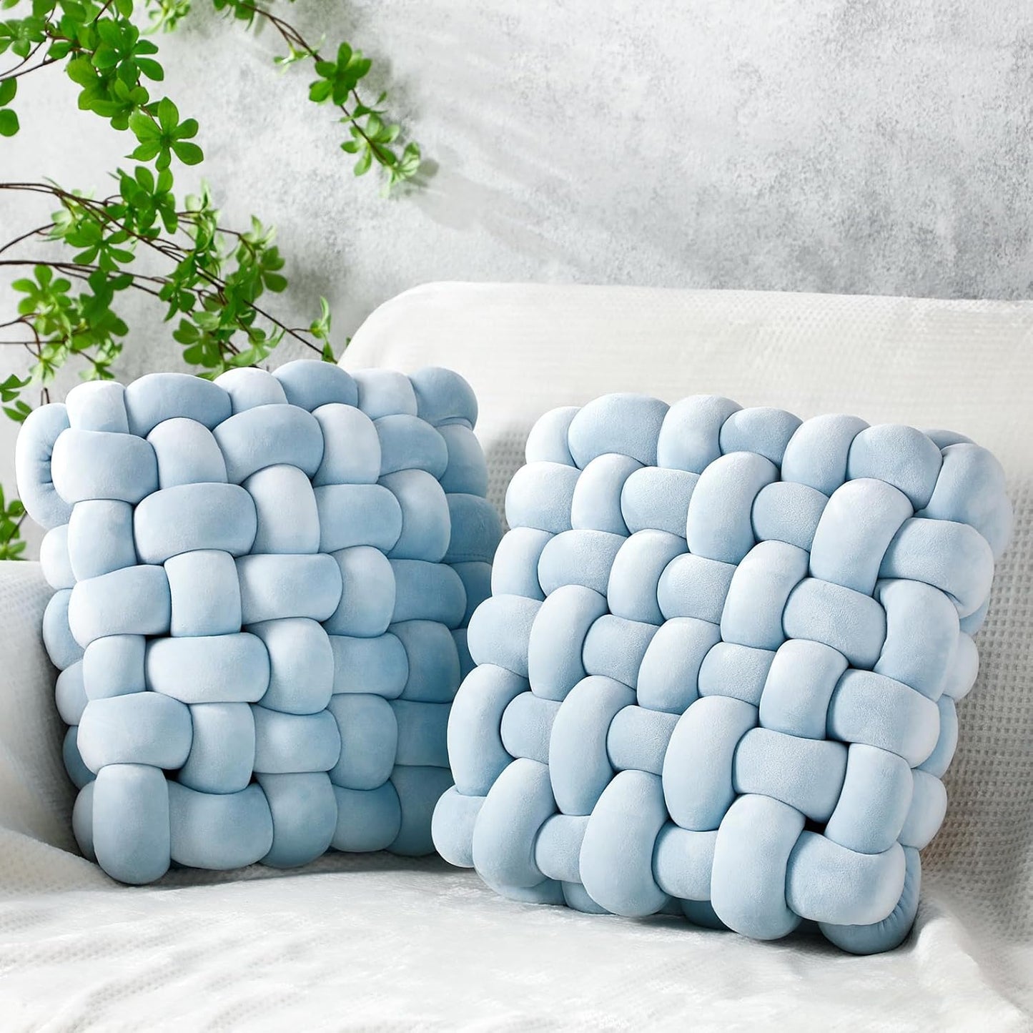 Wenqik Knot Pillows - Soft Accent Cushions for Home Decor