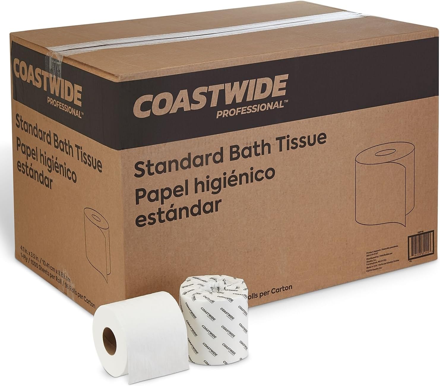 High-Quality 1-Ply Toilet Paper for Home and Office Use