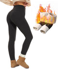 Fleece Lined Leggings Women - Thermal High Waisted Tummy Control are