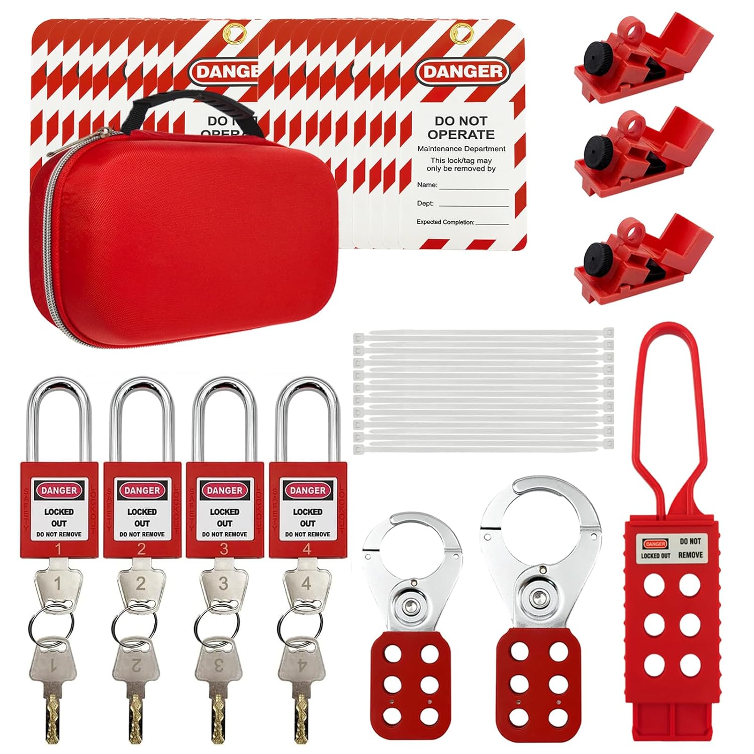 Lockout Tagout Kit Electrical Loto for Enhanced Workplace Safety