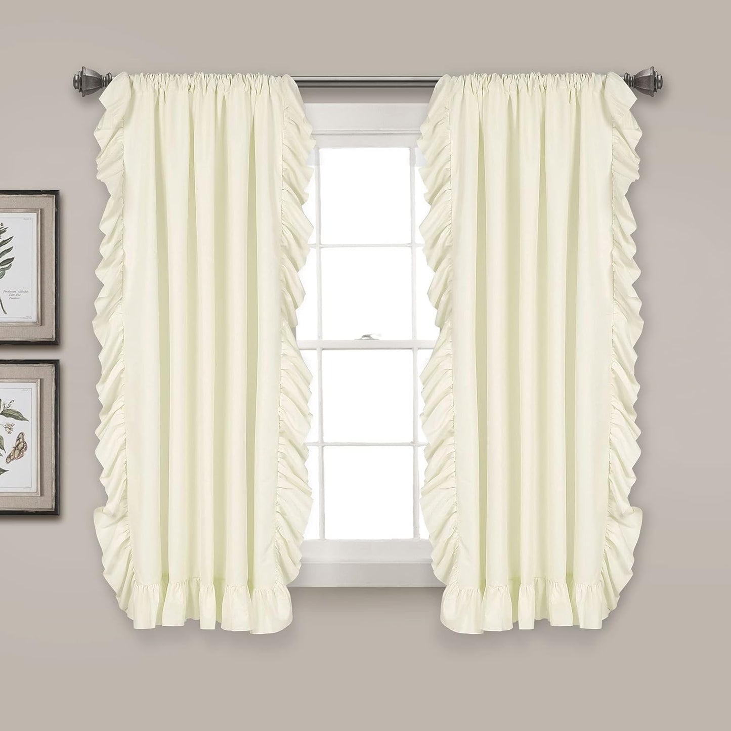 Lush Decor Reyna Ruffle Window Curtain Set for Elegant Spaces