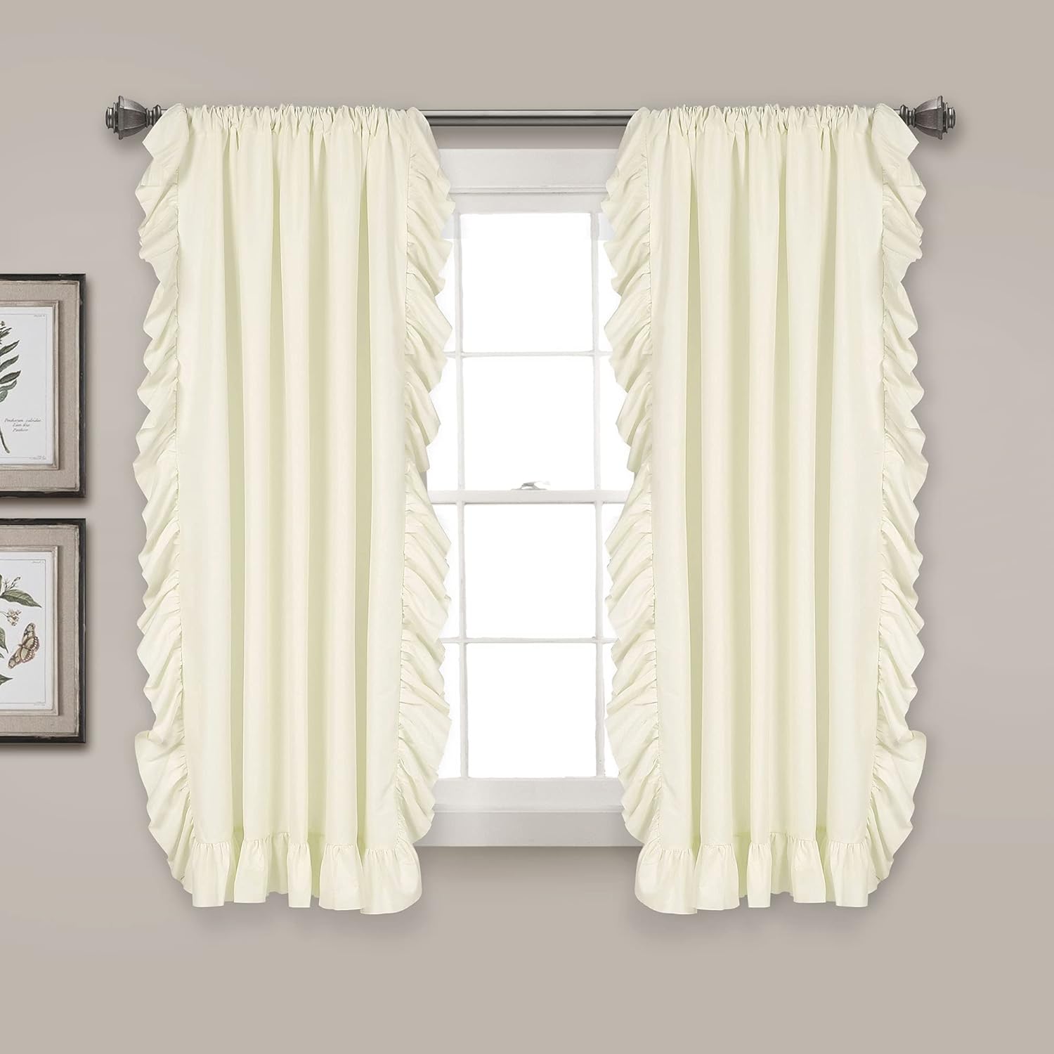 Lush Decor Reyna Ruffle Window Curtain Set for Elegant Spaces