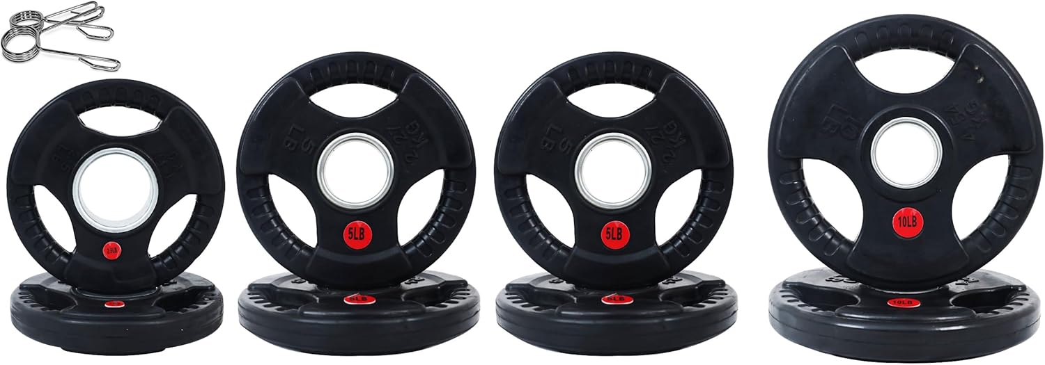 Fitvids Olympic Cast Iron Plate Set for Strength Training