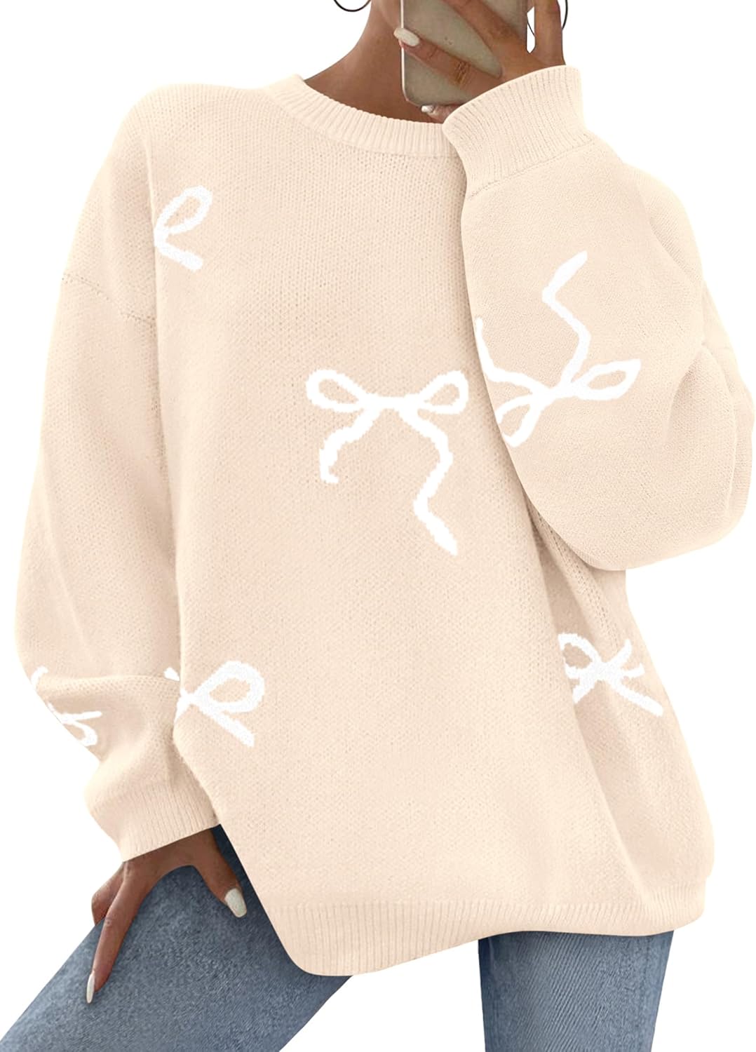 Trendy Fall Long Sleeve Pullover Sweater for Women 2025