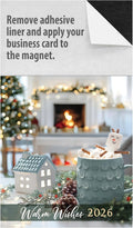 2026 Peel and Stick Magnetic Business Card Calendars - Box of 100 Stay