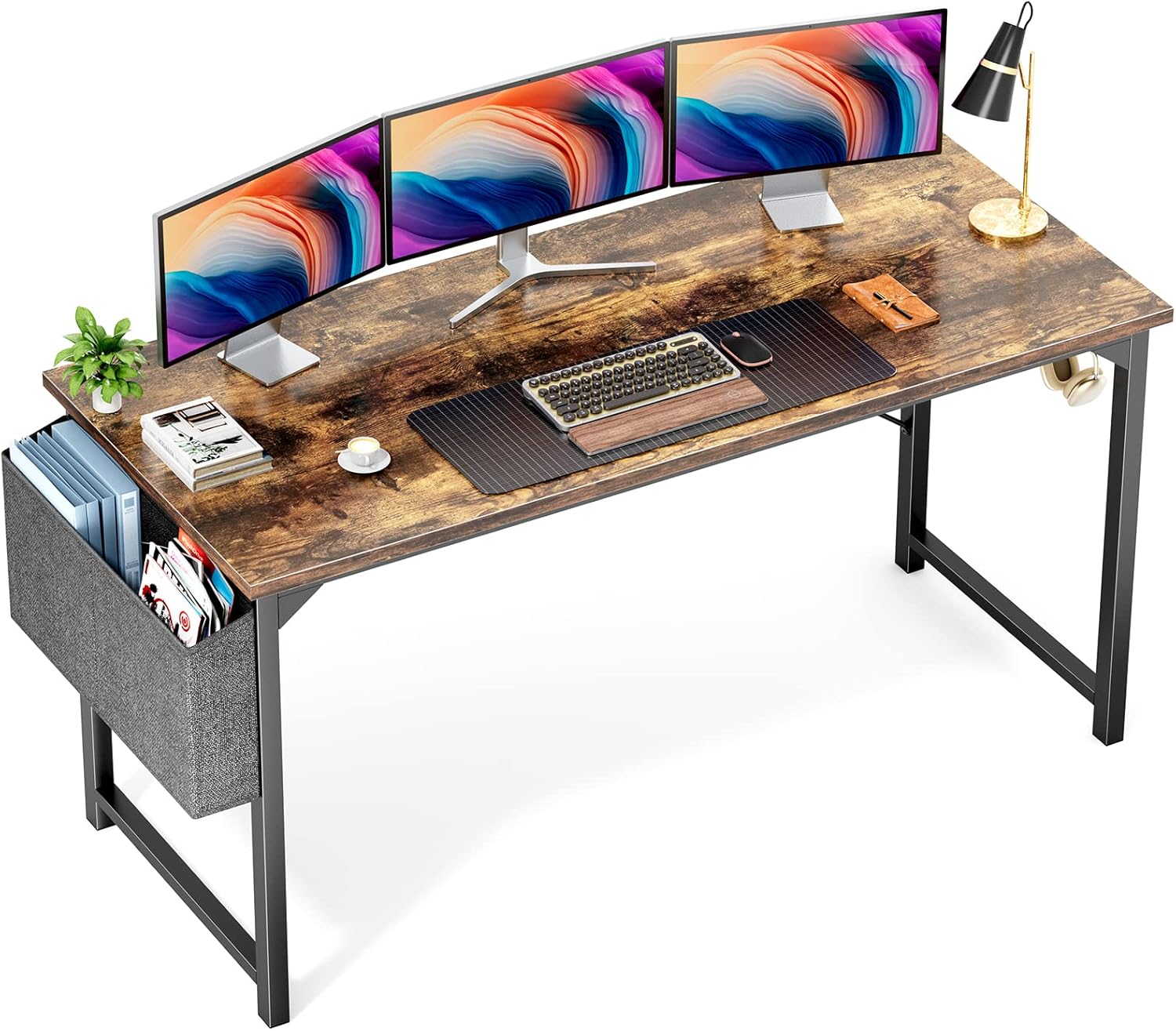 OLIXIS 63 Inch Computer Office Desk with Storage for Kids
