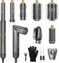 8 in 1 Hair Styler Set & Hair Dryer Brush - Fast Drying, Multi Styler