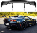 57 in GT Wing Rear Trunk Spoiler Gloss Black - Adjustable Fit