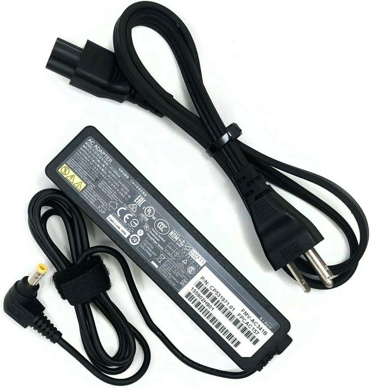 65W 19V Ac Adapter for Fujitsu Lifebook Models with Power Cord