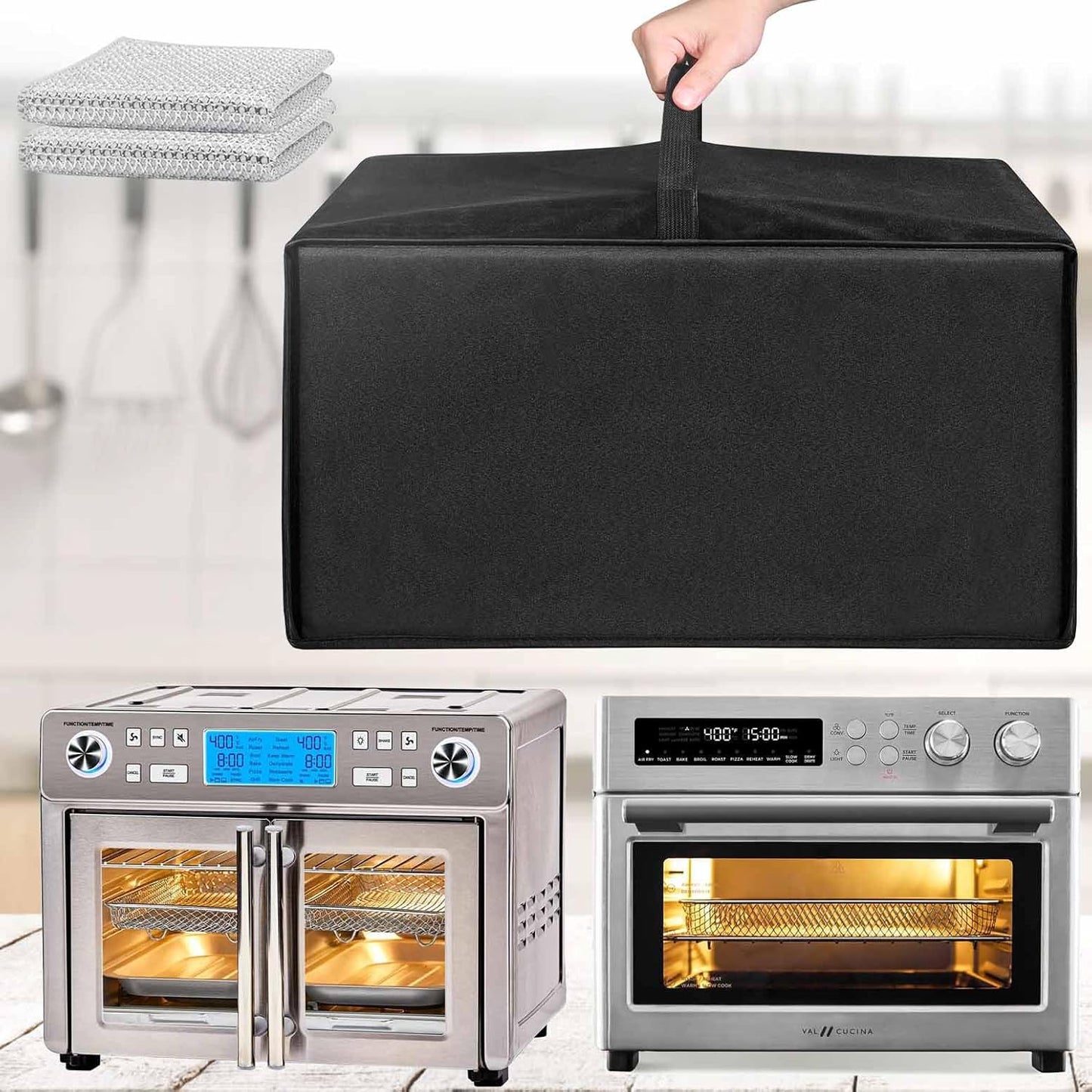 Durable 600D Air Fryer Oven Cover - Protects from Dust & Water