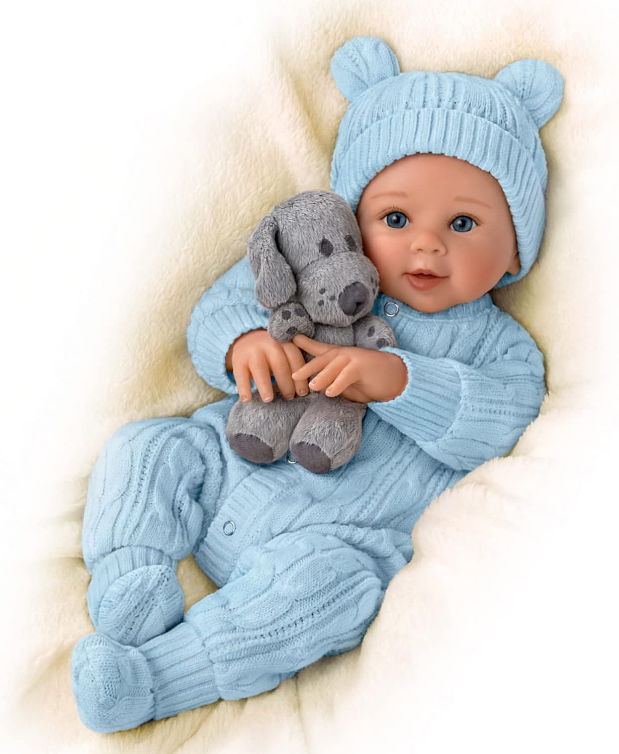 Ashton-Drake Snuggle Pup Baby Doll Set