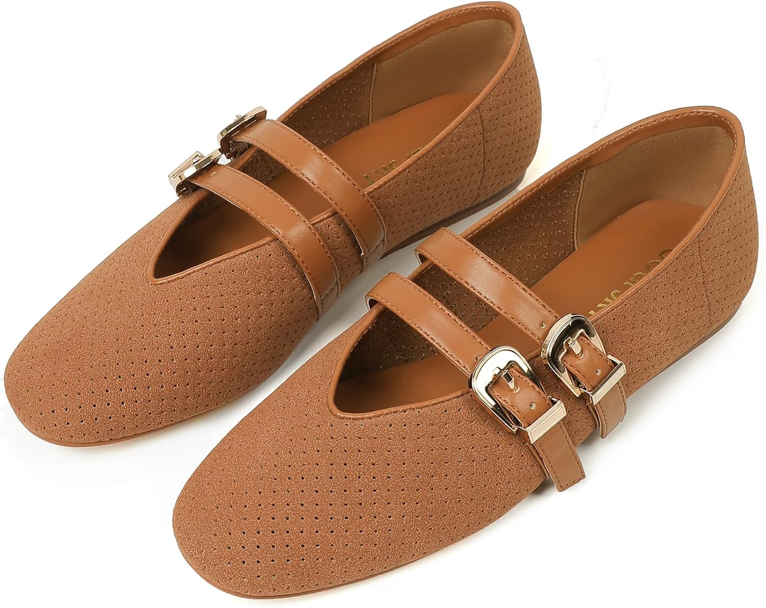 Ballet Flats Shoes for Women Slip On Mary Jane Mesh Flats