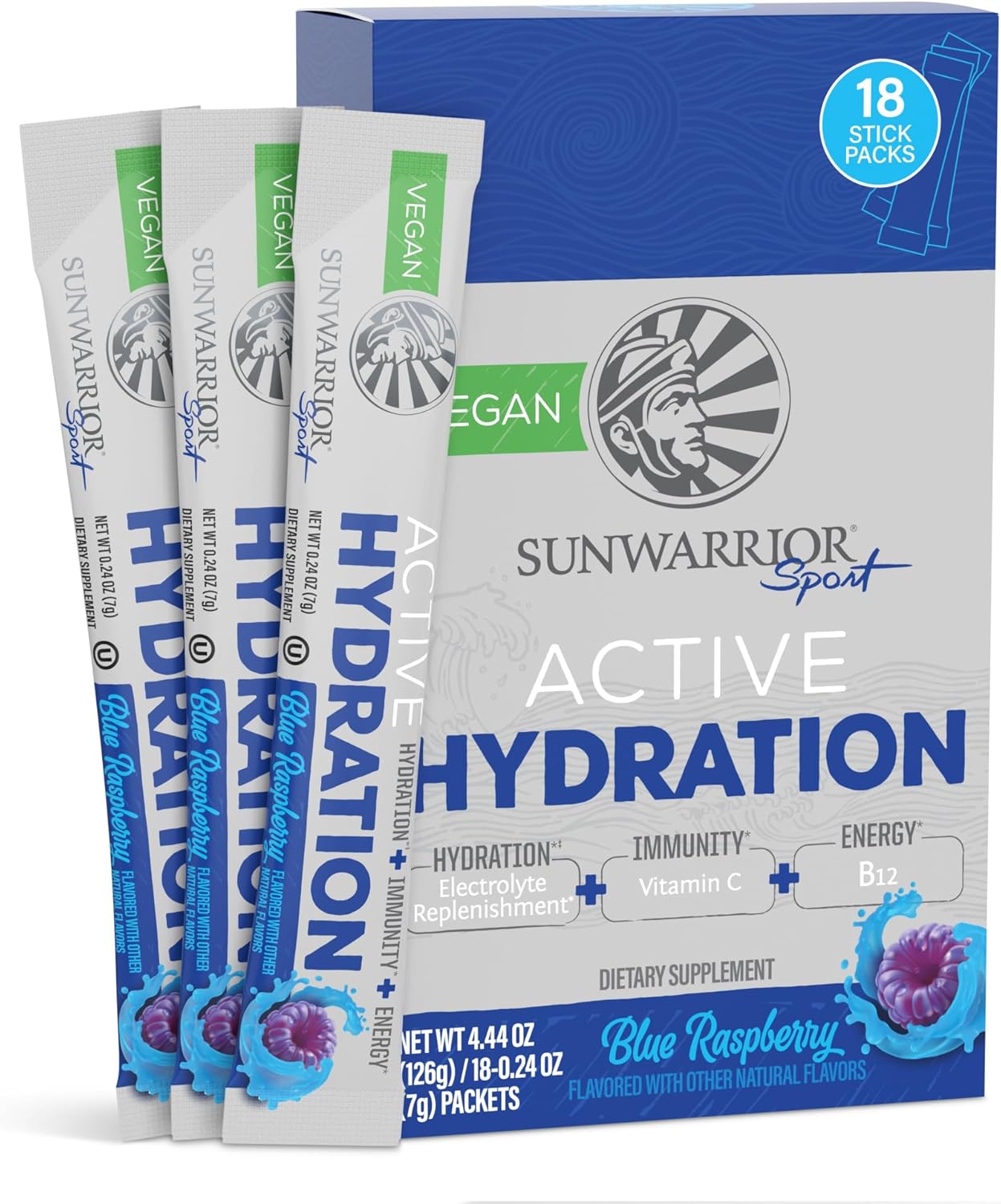 Sunwarrior Hydration Powder Electrolyte Packets for Energy Boost