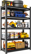 Heavy Duty 5-Tier Adjustable Metal Garage Shelving Unit for Storage