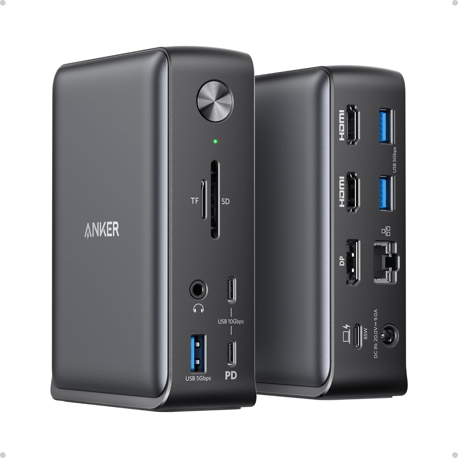 Anker 13-in-1 USB-C Dock: Triple 4K Display, 85W Charging
