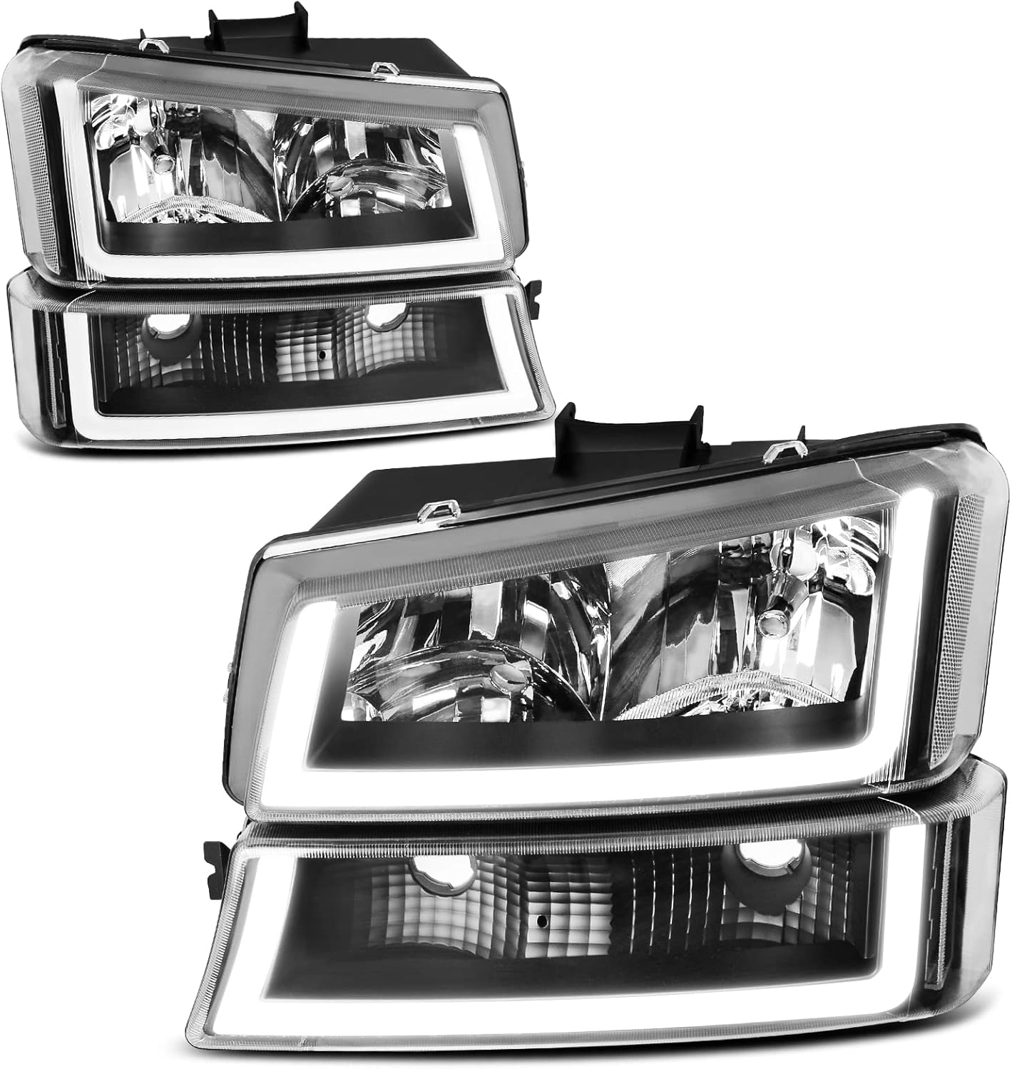 AUTOSAVER88 Headlight Assembly with LED DRL for Silverado