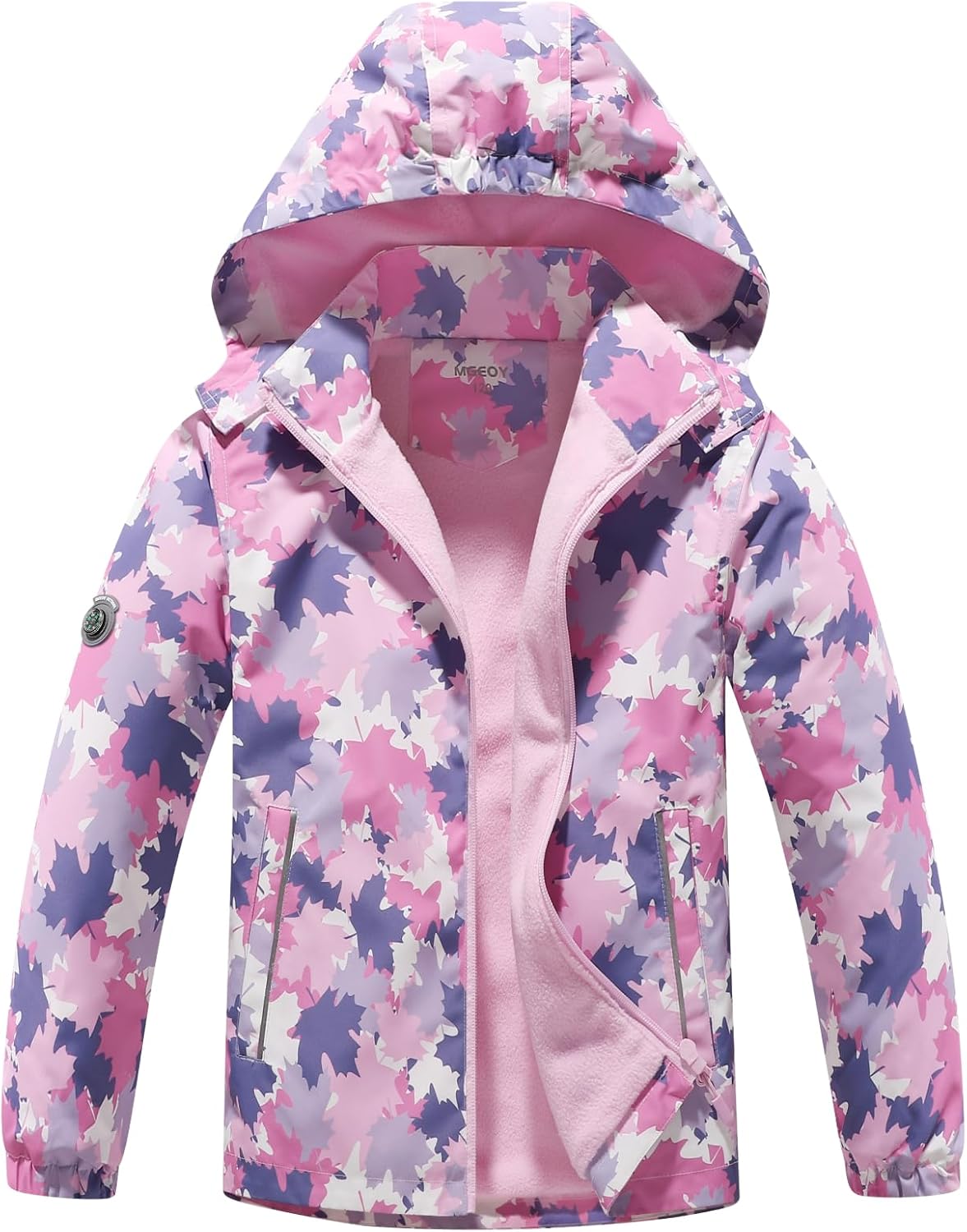 MGEOY Boys Girls Rain Jacket Lightweight Waterproof Hooded Coat