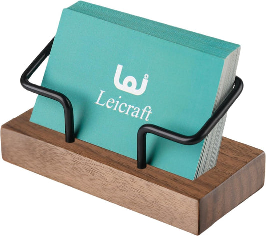 Leicraft Modern Desk Card Holder - Elegant Organization