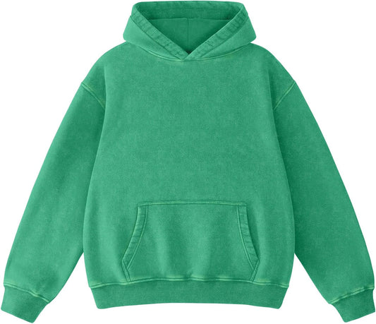 Dnzzs Acid Wash Oversized Hoodie for Women - Vintage Style