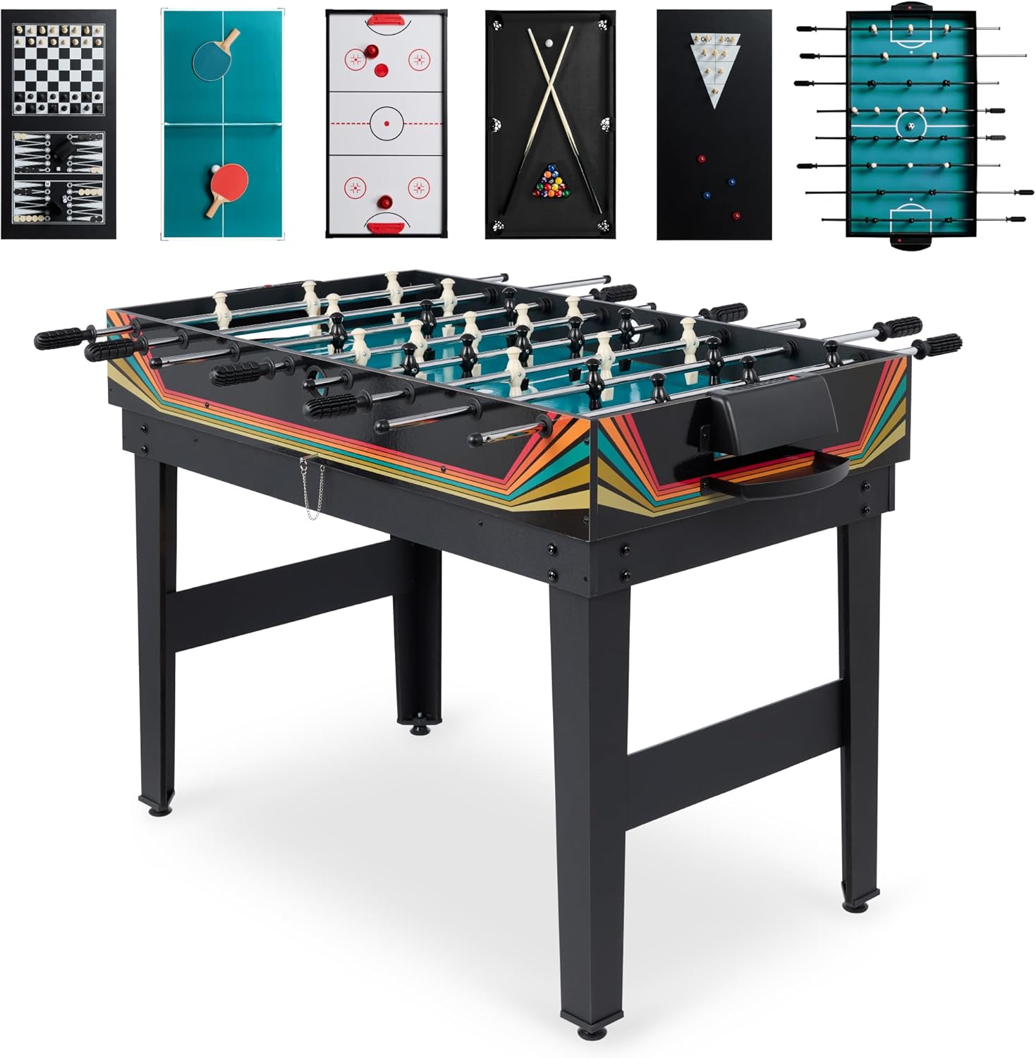 10-in-1 Combo Game Table Set for Home and Game Room Fun
