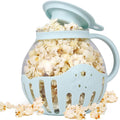 COOKQUEEN Glass Popcorn Popper - BPA-Free & Easy Clean