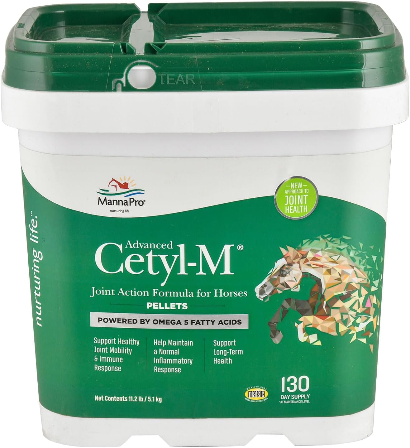 Manna Pro Cetyl-M Joint Supplement for Horses - 11.2 LB Pellets