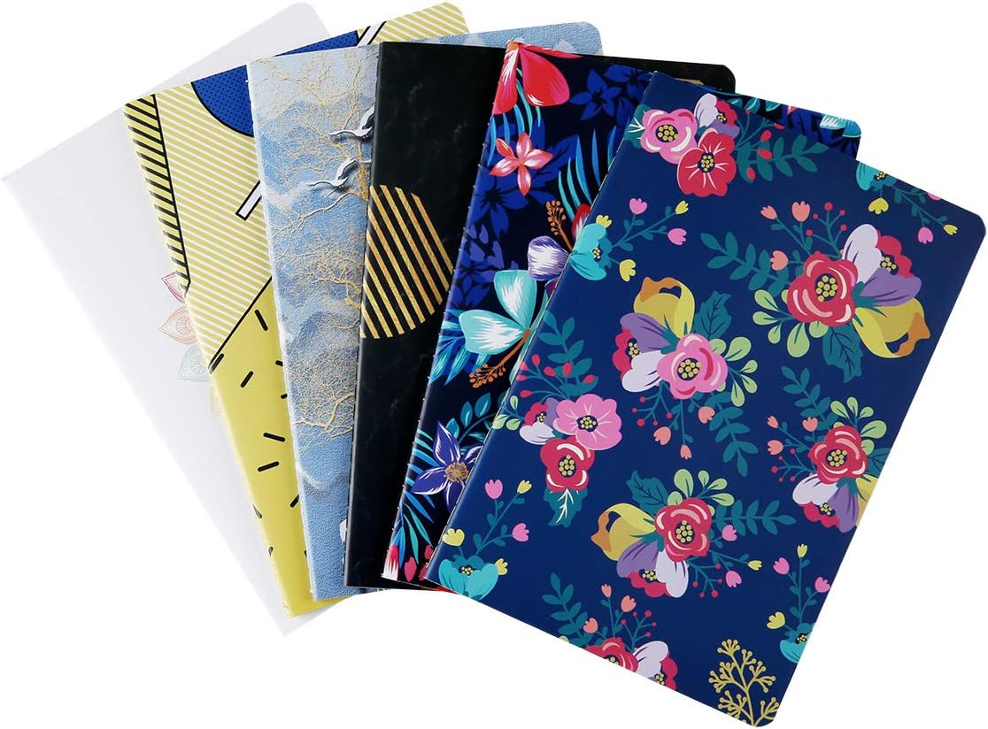 XYark 6-Pack Traveler's Notebook Set: Lined, 60-Page Journals