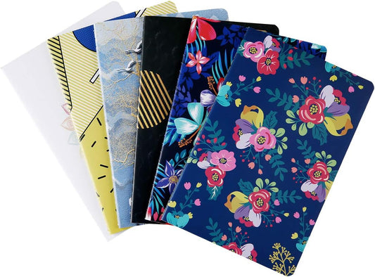 XYark 6-Pack Traveler's Notebook Set: Lined, 60-Page Journals