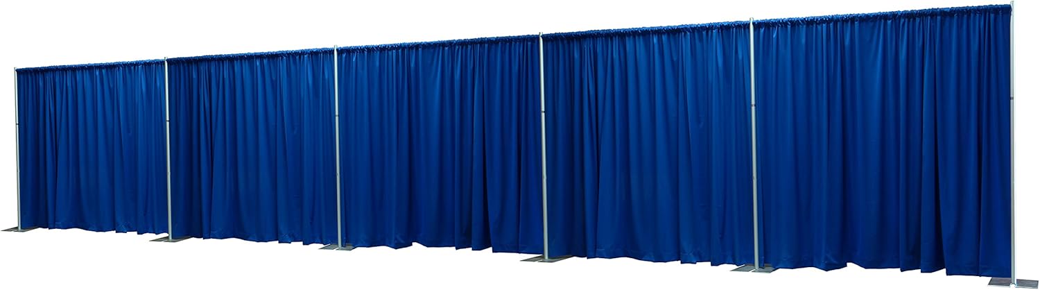 OnlineEEI 8 Foot Tall Collapsible Pipe and Drape Backdrop Kit