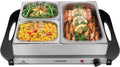 Electric Buffet Server Warming Tray with 3 Chafing Dishes - Party