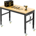 48 Adjustable Workbench Heavy Duty Work Table - Mobile, Height