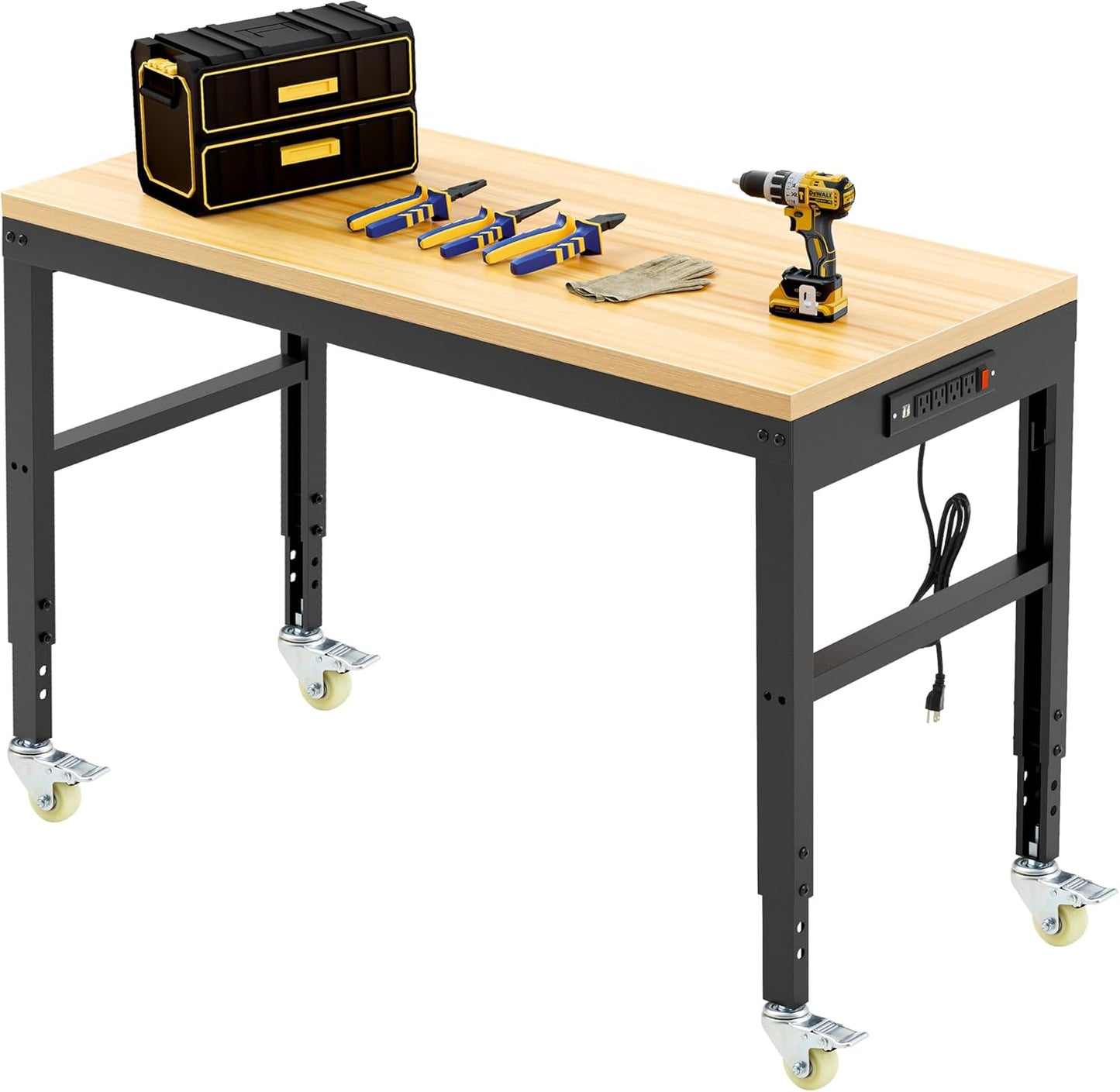 48 Adjustable Workbench with Heavy Duty Design for Versatile Use