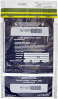 ControlTek SafeLok 10 in x 15 in Clear Vertical Twin Deposit Bags