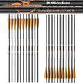 100% Pure Carbon Crossbow Bolts 24 Pack - Precision Hunting Bolts